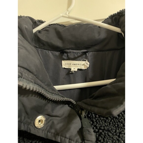 Good American Black Puffer Jacket Size 2X, Pre-Owned in Excellent Condition - Picture 2 of 7